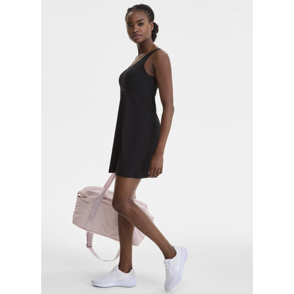 ID Ideology Women Performance Ribbed Sleeveless Dress Black Size M - Picture 4 of 6